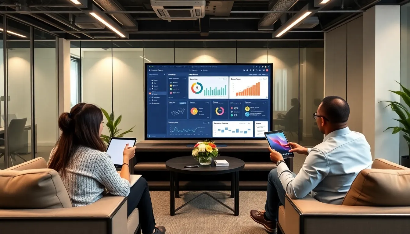 diverse team collaborating in a modern office setting.